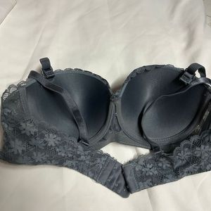 Grey Lace Bra