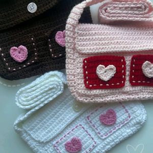 Crochet Messenger Bag 👜🫶🏼
