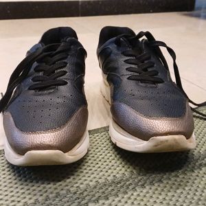 Black and Rose Gold Toned Sneakers