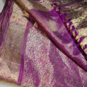 Pink Pure Kanchi Pattu Saree