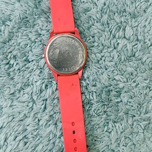 RED WRIST WATCH