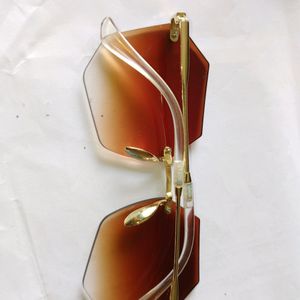 Brown Gradient Stylish Sunglasses