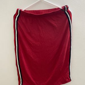 SHEIN Red Pencil Skirt