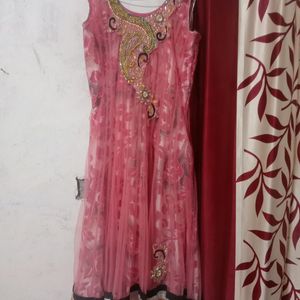 Beautiful Pink Anarkali