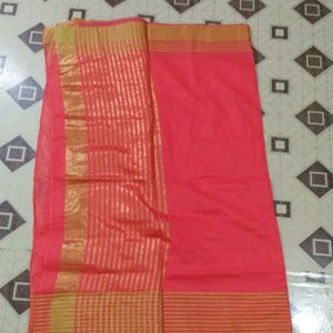 Golden Border Pretty Saree