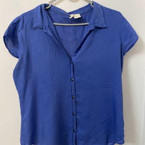 Blue Half Sleeves Shirt