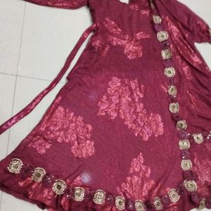 Georgette Gown With Dupatta