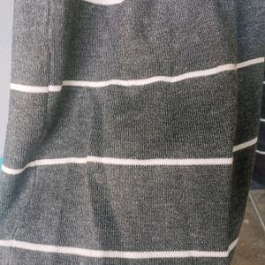 Grey Striped Dress