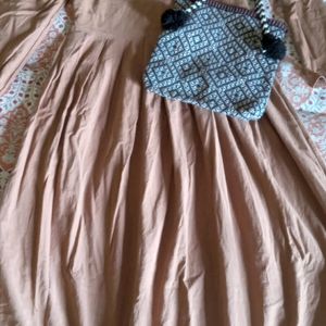 Cute Cottage Girl Core🎀 Brown Dress