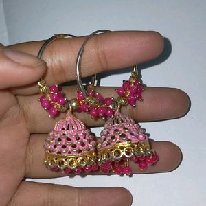 Combo of Earing And Key Chain