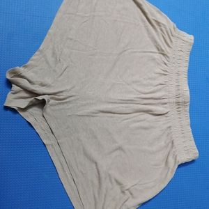 H&M Beige Linen Blend Shorts - XS