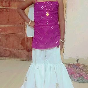 Sharara Dress With Top,Pent And Dupatta