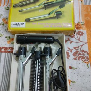 Interchangeable Curling Iron & Brush Styler