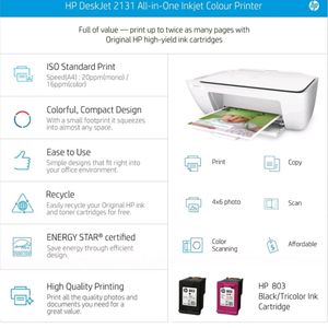 HP DESKJET 2131 All In One Printer