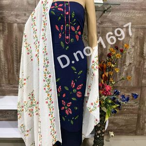 Unstitched Cotton Dress Material