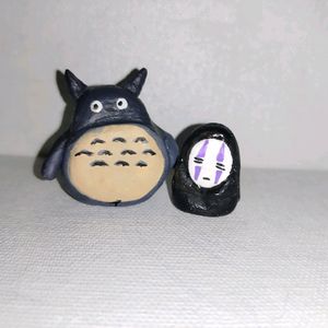 Totoro And No Face Men Frm Ghibli Studio