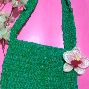 Crochet Ocean 🌊 Green 💚 Bag