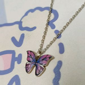 Aesthetic Pinteresty Butterfly Pendant Chain🎀