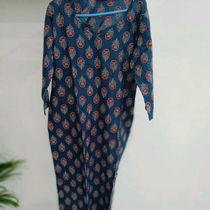 Blue Kurti Formal Wear