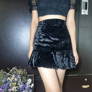 Korean Kpop Velvet Skirt