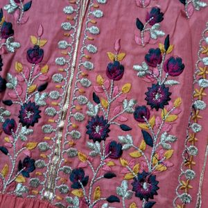 Embroidered Cotton Anarkali