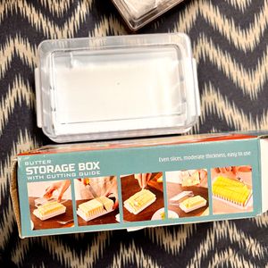 Butter Storage With Cutting Guide Box