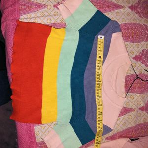 Trendy Crop Top Multicolour