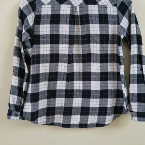 Black and White Buffalo Check  Shirt