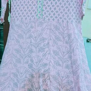 Baby Pink Colour Kurta Set