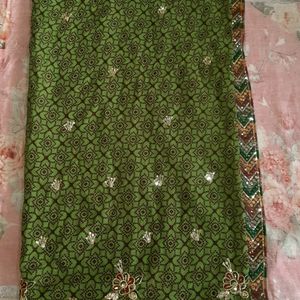 Ambroider Saree With Blouse 38inch. Rarely Used.