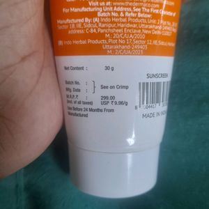 Derma Co Sunscreen