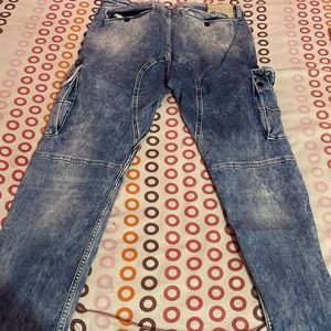 Denim cargo Jeans