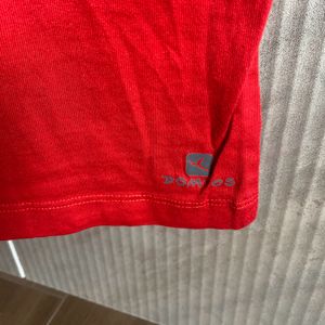 Domyos- Decathlon Red Color Loose Fit Tshirt