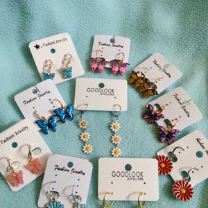 HUGGIES Drop Earrings ✨🦋🌼 ( Pack Of 1)