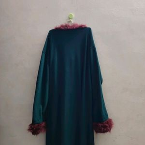 Green Full Sleeve Night Wear For Women