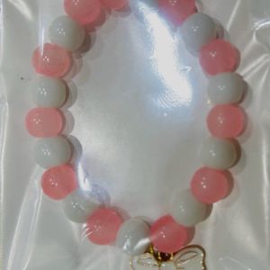 Pink And White Coquette Bracelet