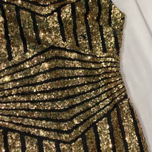 Gold Sequence Short Dress