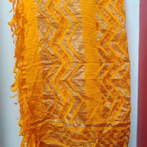 New Silk Blend Mustard Dupatta