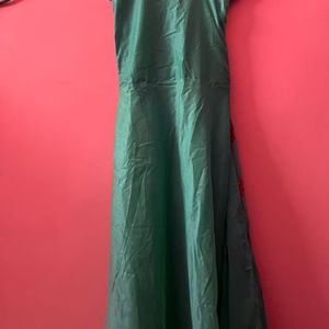 Green Maxi With Heavy Work