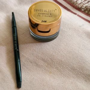 Swiss Beauty 2 In 1 Gel Eyeliner & Eyebrow