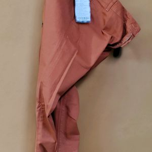 ⚡[SALE] Roadster Men Rust Brown Chinos Trousers