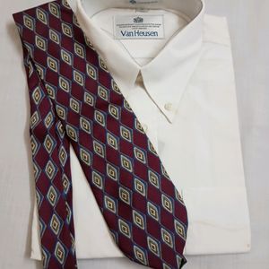 Bert Pulitzer Maroon Pattern Men's Tie