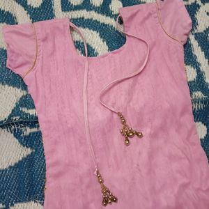 Baby Pink Festive Wear - Anarkali Type