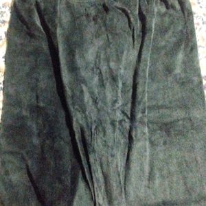 Velvet Black Trousers For Winters