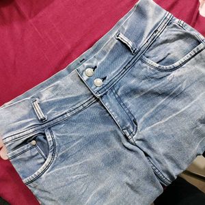 HIGH WAIST JEANS BLUE