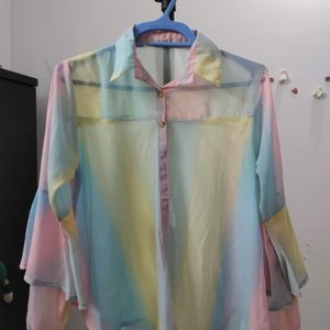 Multicolored Shirt Top