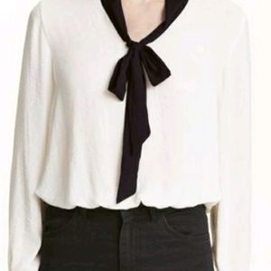 Zara White Button Up Blouse