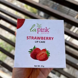 La Pink Strawberry Natural Tinted Lip Balm with Sh