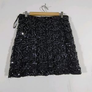 Black Sequence Skirt (Women's)