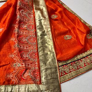 Very Beautiful Heavy Work Saree 🧡